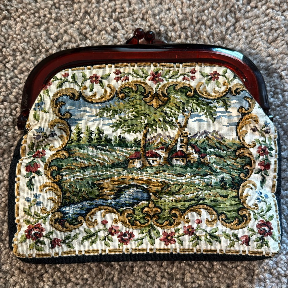 Clutch with Embroidered Design